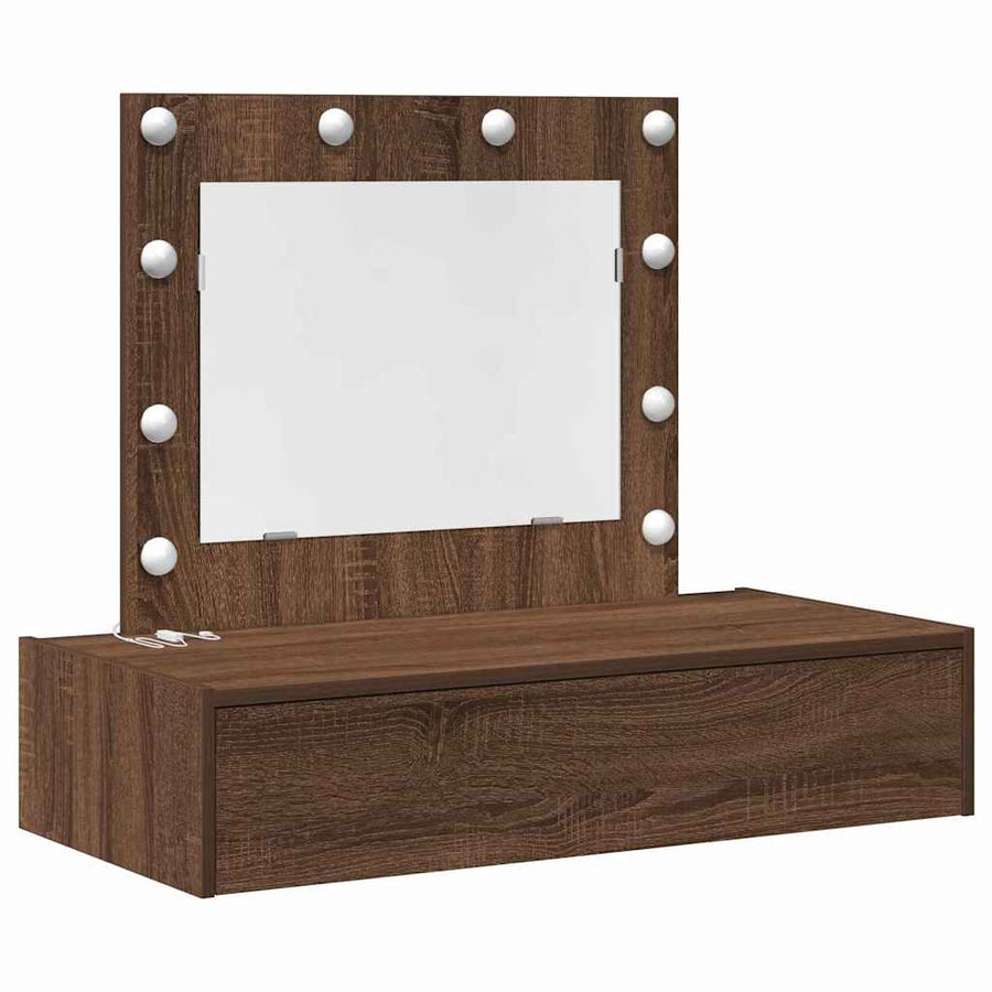 Plafondtafel met lade Bruin 83 x 40 x 70 cm Bewerkt hout