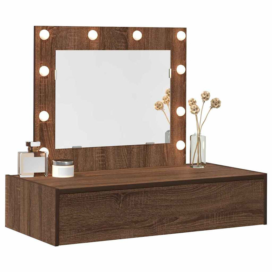 Plafondtafel met lade Bruin 83 x 40 x 70 cm Bewerkt hout