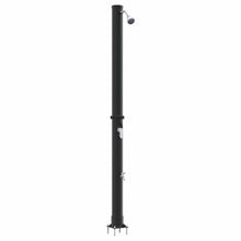 Buitenzonne-douche Zwart 217 cm PVC en Aluminium