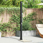 Outdoor Solar Shower Black 217 cm PVC and Aluminum