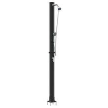 Buitenzonne-douche Zwart 217 cm PVC en Aluminium
