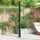 Outdoor Solar Shower Black 217 cm PVC and Aluminum