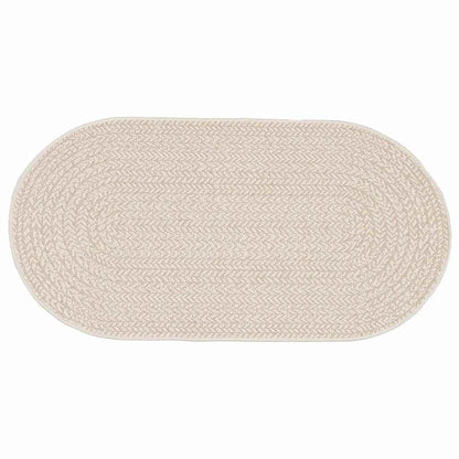 Vloerkleed ZIZUR Crème 200 x 100 cm Polypropyleen