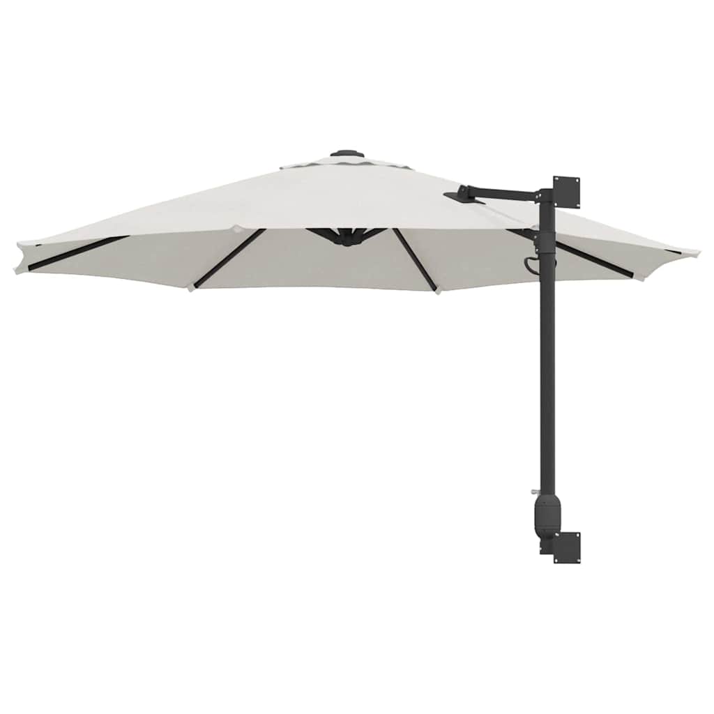 Tuinparasol Zand 248 x 248 x 148 cm Polyester en staal