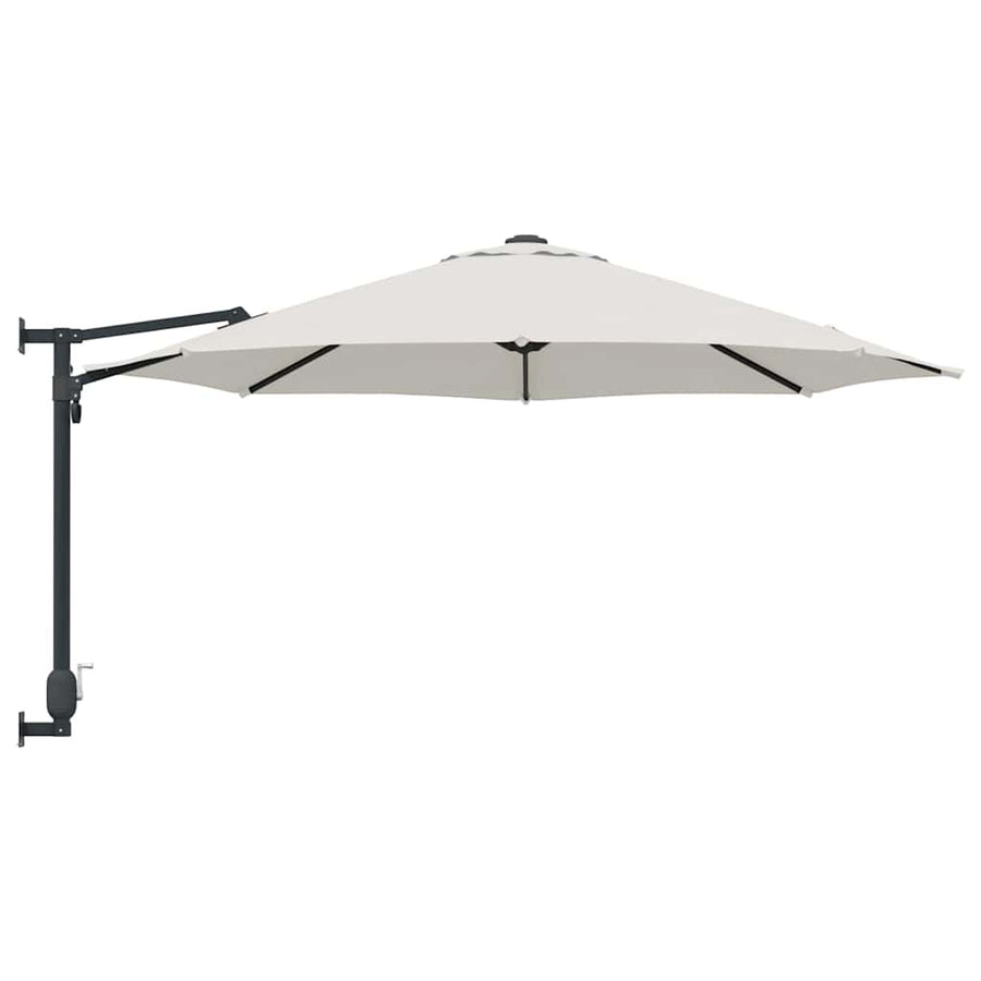 Tuinparasol Zand 248 x 248 x 148 cm Polyester en staal
