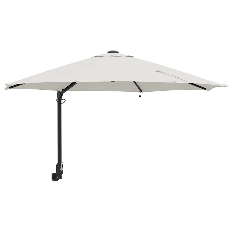 Tuinparasol Zand 248 x 248 x 148 cm Polyester en staal
