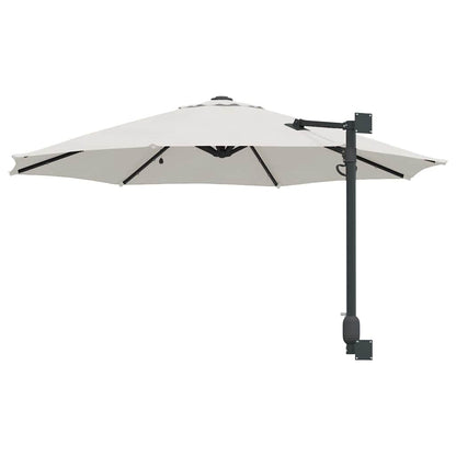 Tuinparasol Zand 248 x 248 x 148 cm Polyester en staal