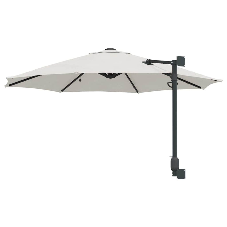 Tuinparasol Zand 248 x 248 x 148 cm Polyester en staal