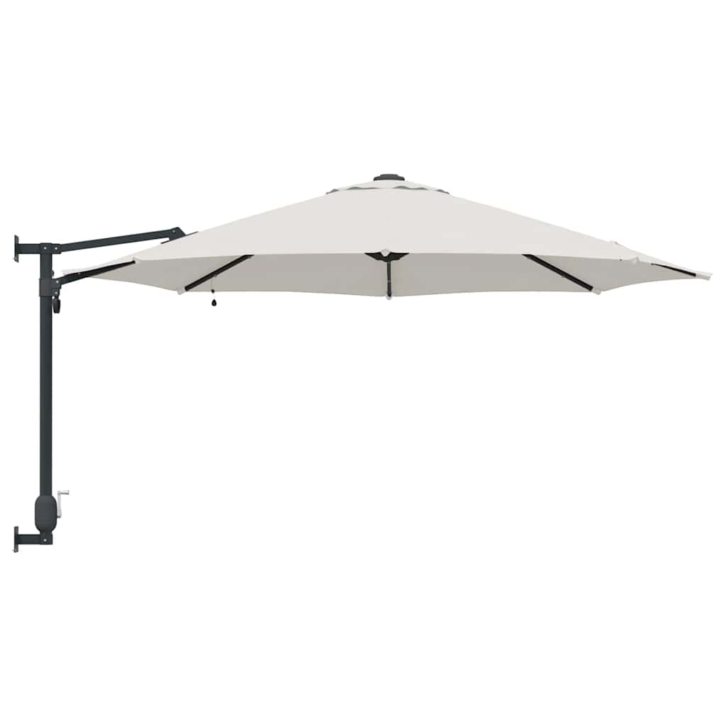 Tuinparasol Zand 248 x 248 x 148 cm Polyester en staal