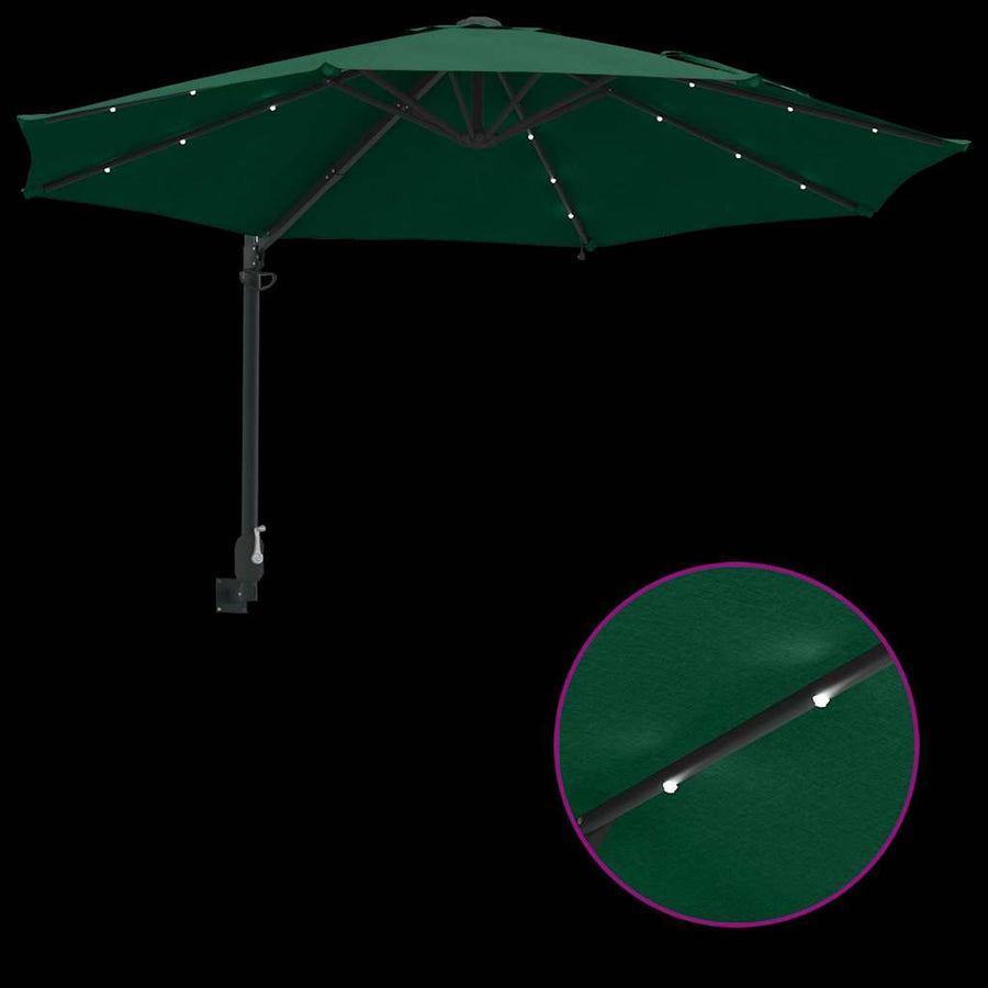 Tuinparasol Groen 248 x 248 x 148 cm Polyester en staal