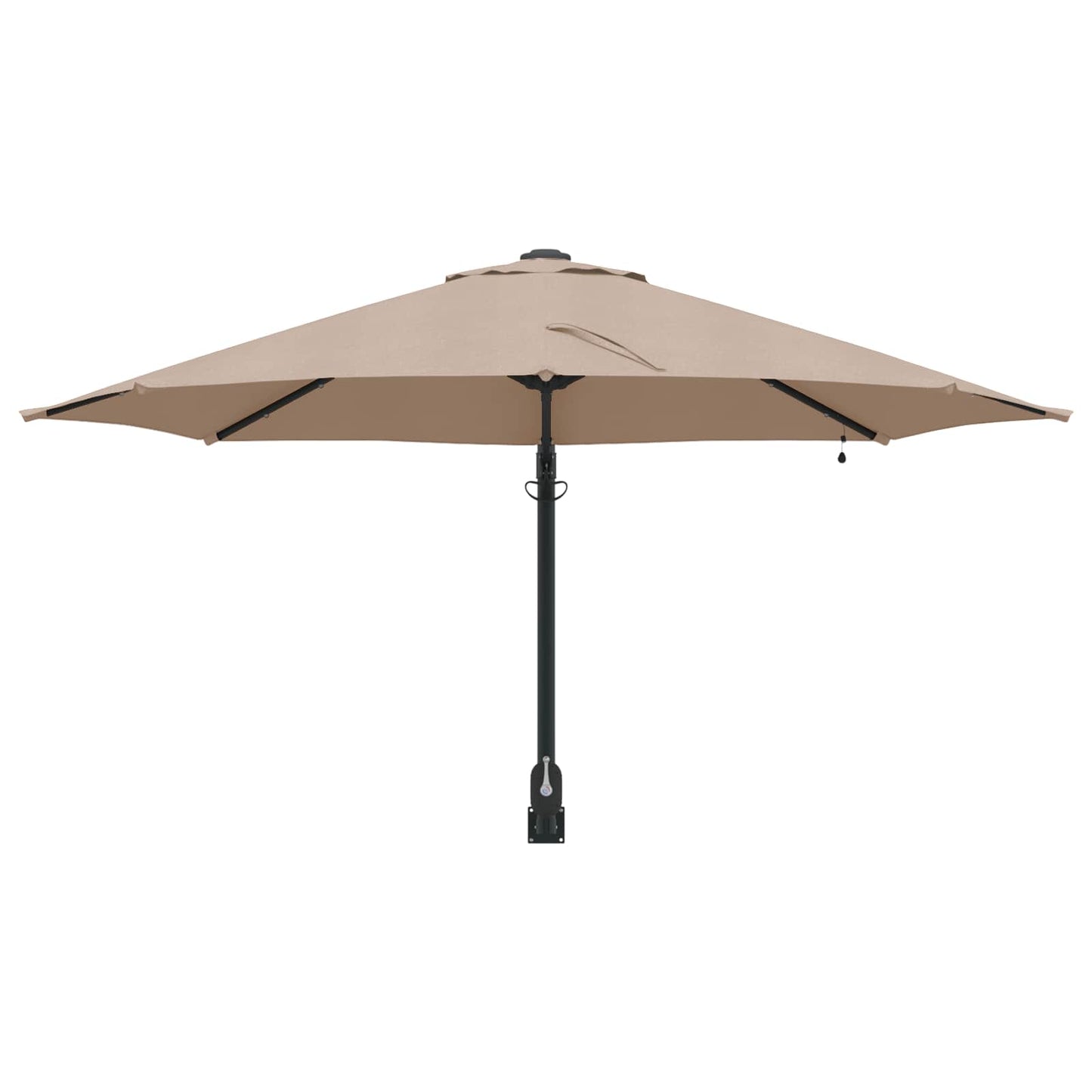 Tuinparasol 248 X 248 X 148 Cm Polyester En Staal Taupe