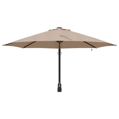 Tuinparasol 248 X 248 X 148 Cm Polyester En Staal Taupe
