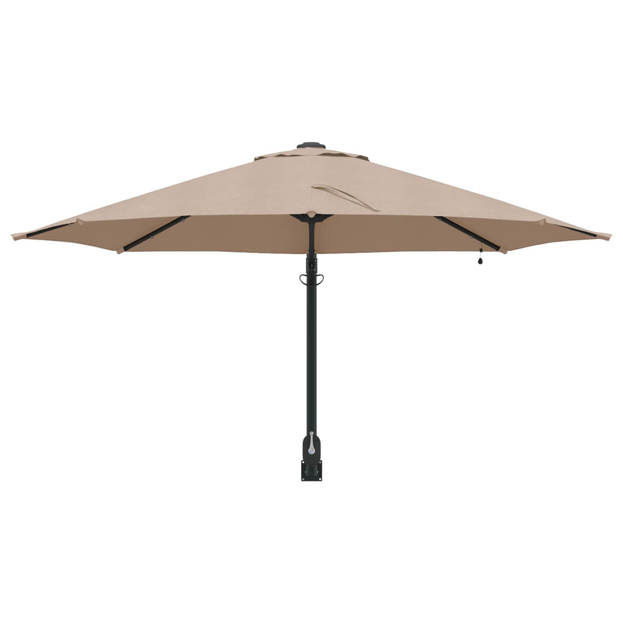 Tuinparasol 248 X 248 X 148 Cm Polyester En Staal Taupe