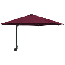 Tuinparasol Bordeaux Rood 248 X 248 X 148 Cm Polyester En Staal Bordeauxrood