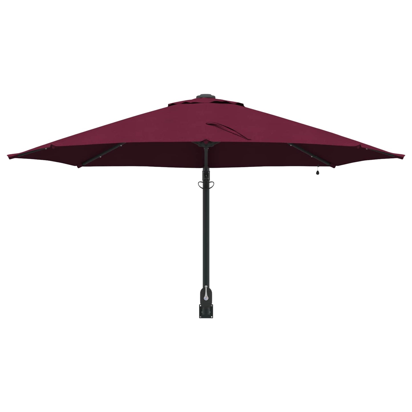 Tuinparasol Bordeaux Rood 248 X 248 X 148 Cm Polyester En Staal Bordeauxrood
