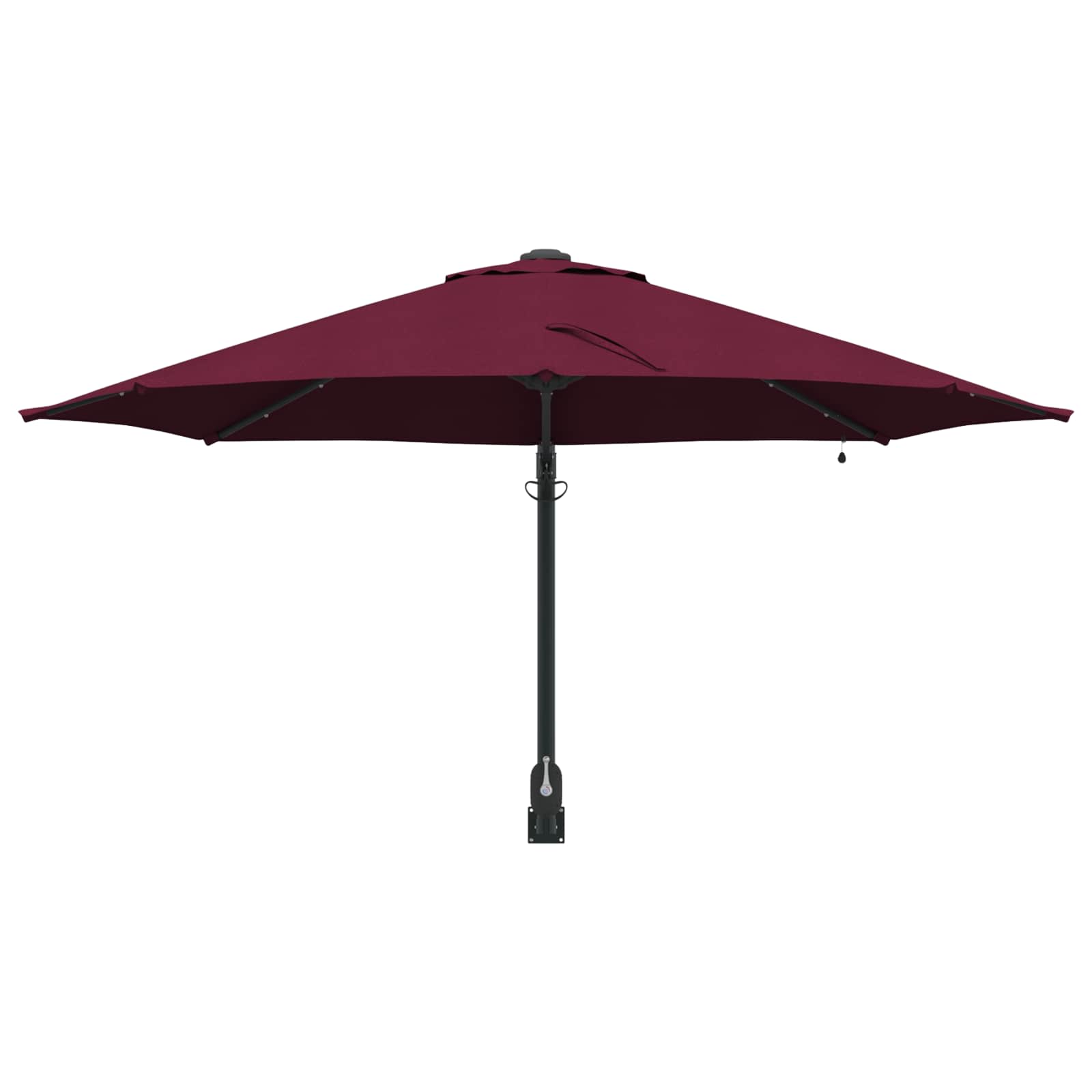 Tuinparasol Bordeaux Rood 248 X 248 X 148 Cm Polyester En Staal Bordeauxrood
