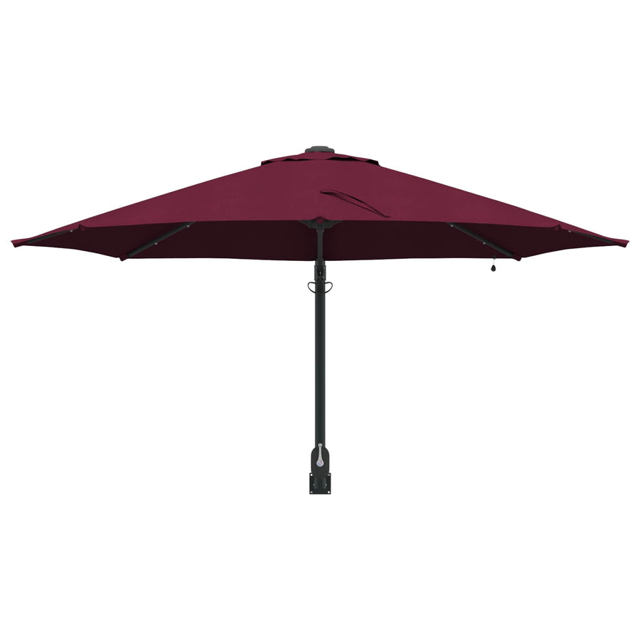 Tuinparasol Bordeaux Rood 248 X 248 X 148 Cm Polyester En Staal Bordeauxrood