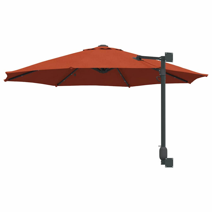 Tuinparasol Terracotta 248 x 248 x 148 cm Polyester en staal