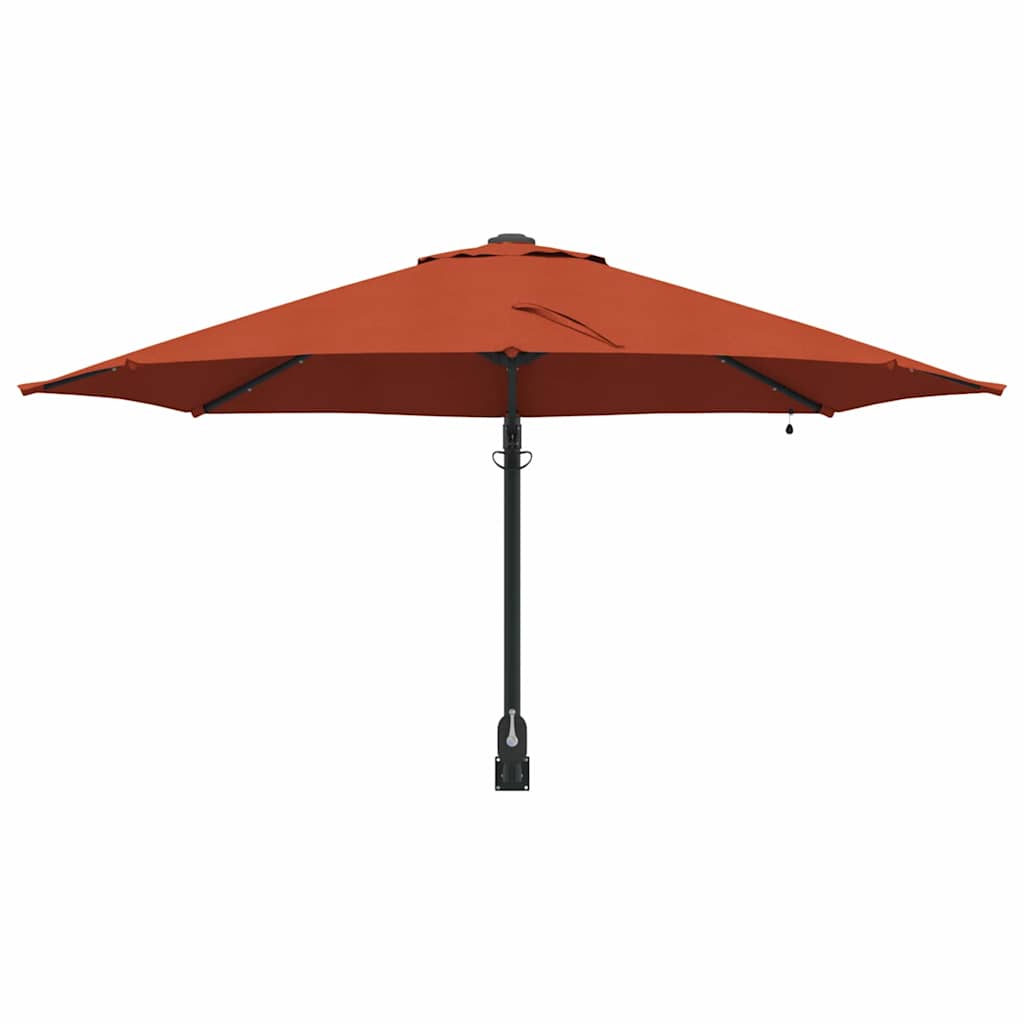 Tuinparasol Terracotta 248 x 248 x 148 cm Polyester en staal