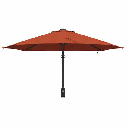 Tuinparasol Terracotta 248 x 248 x 148 cm Polyester en staal
