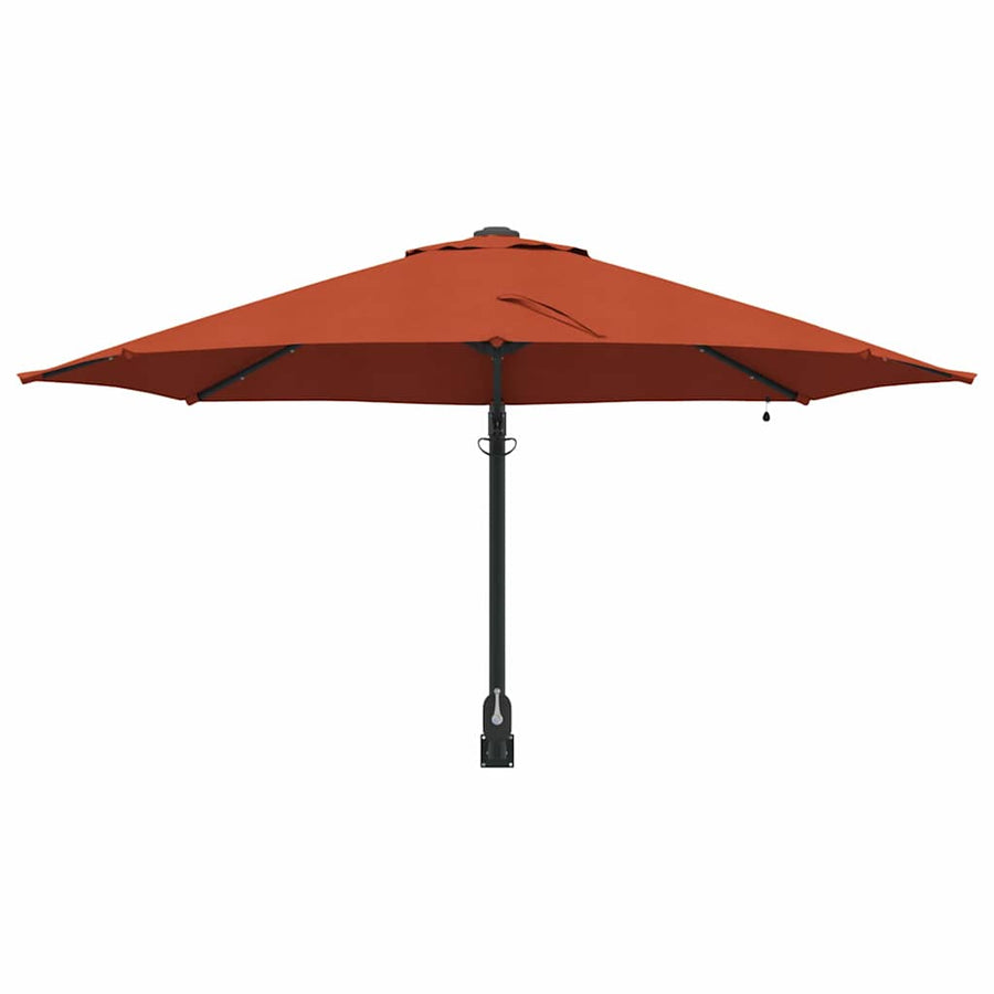 Tuinparasol Terracotta 248 x 248 x 148 cm Polyester en staal