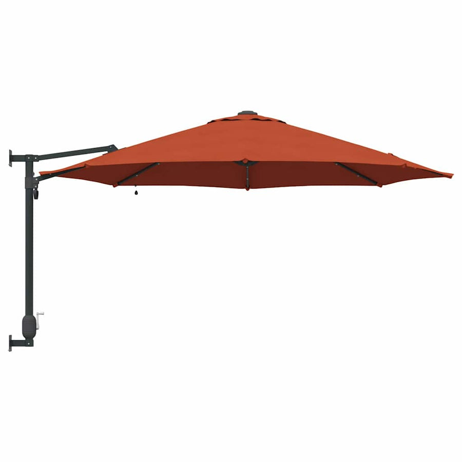Tuinparasol Terracotta 248 x 248 x 148 cm Polyester en staal