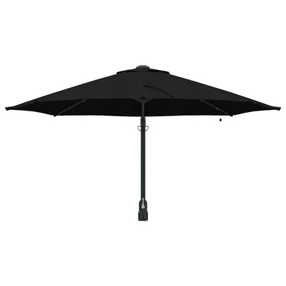 Tuinparasol Zwart 248 x 248 x 148 cm Polyester en staal