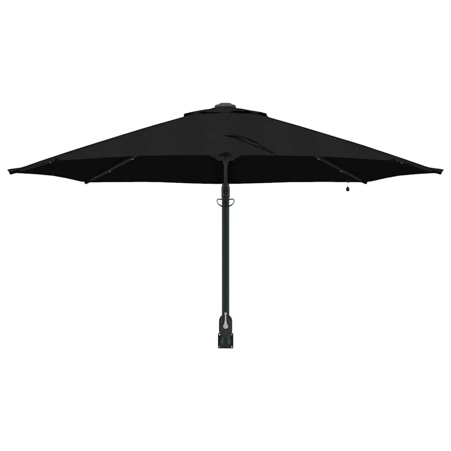 Tuinparasol Zwart 248 x 248 x 148 cm Polyester en staal