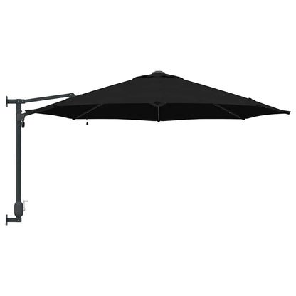 Tuinparasol Zwart 248 x 248 x 148 cm Polyester en staal