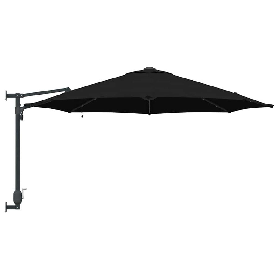 Tuinparasol Zwart 248 x 248 x 148 cm Polyester en staal