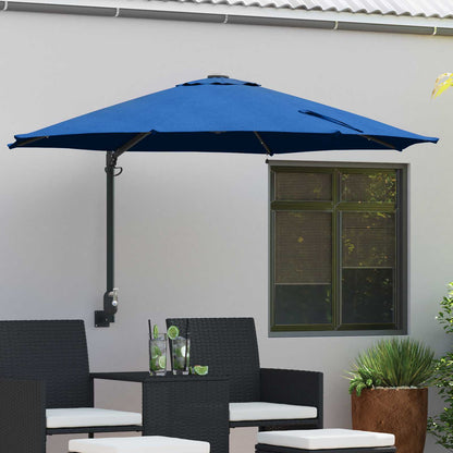 Tuinparasol Azurblauw 248 X 248 X 148 Cm Polyester En Staal azuurblauw