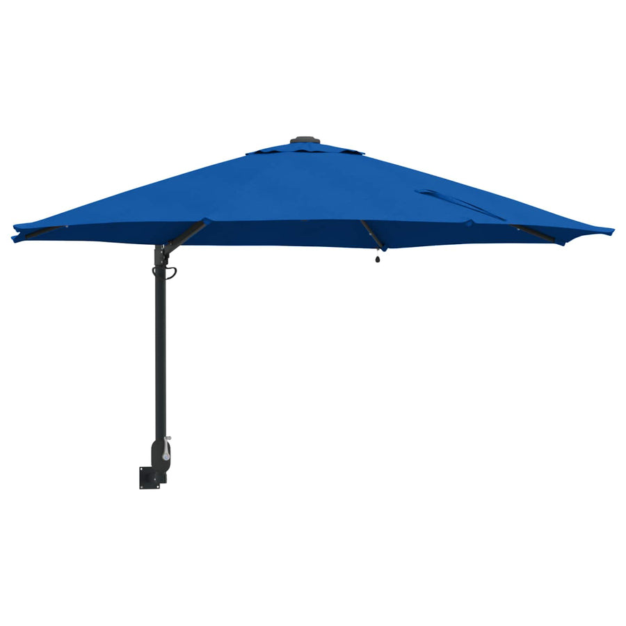 Tuinparasol Azurblauw 248 X 248 X 148 Cm Polyester En Staal azuurblauw