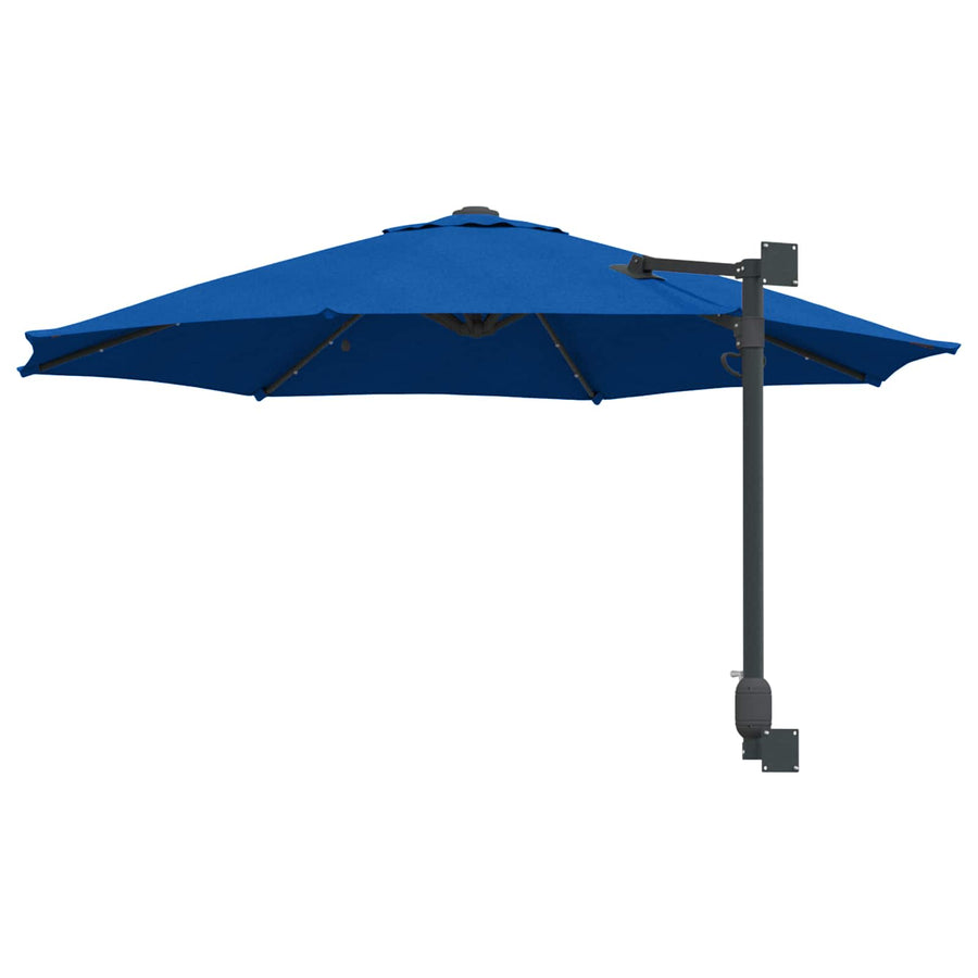 Tuinparasol Azurblauw 248 X 248 X 148 Cm Polyester En Staal azuurblauw