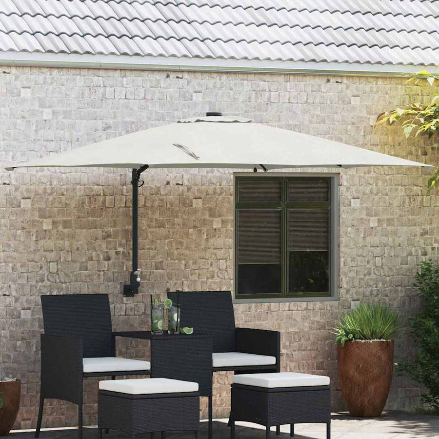 Tuinparasol Zand 248.5 x 247.5 x 160 cm Stof