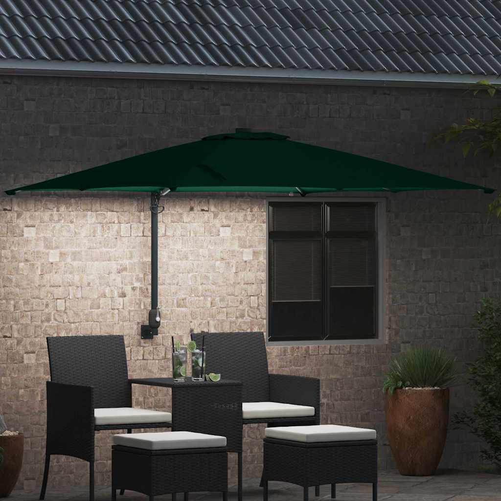 Tuinparasol Groen 248.5 x 247.5 x 160 cm Stof