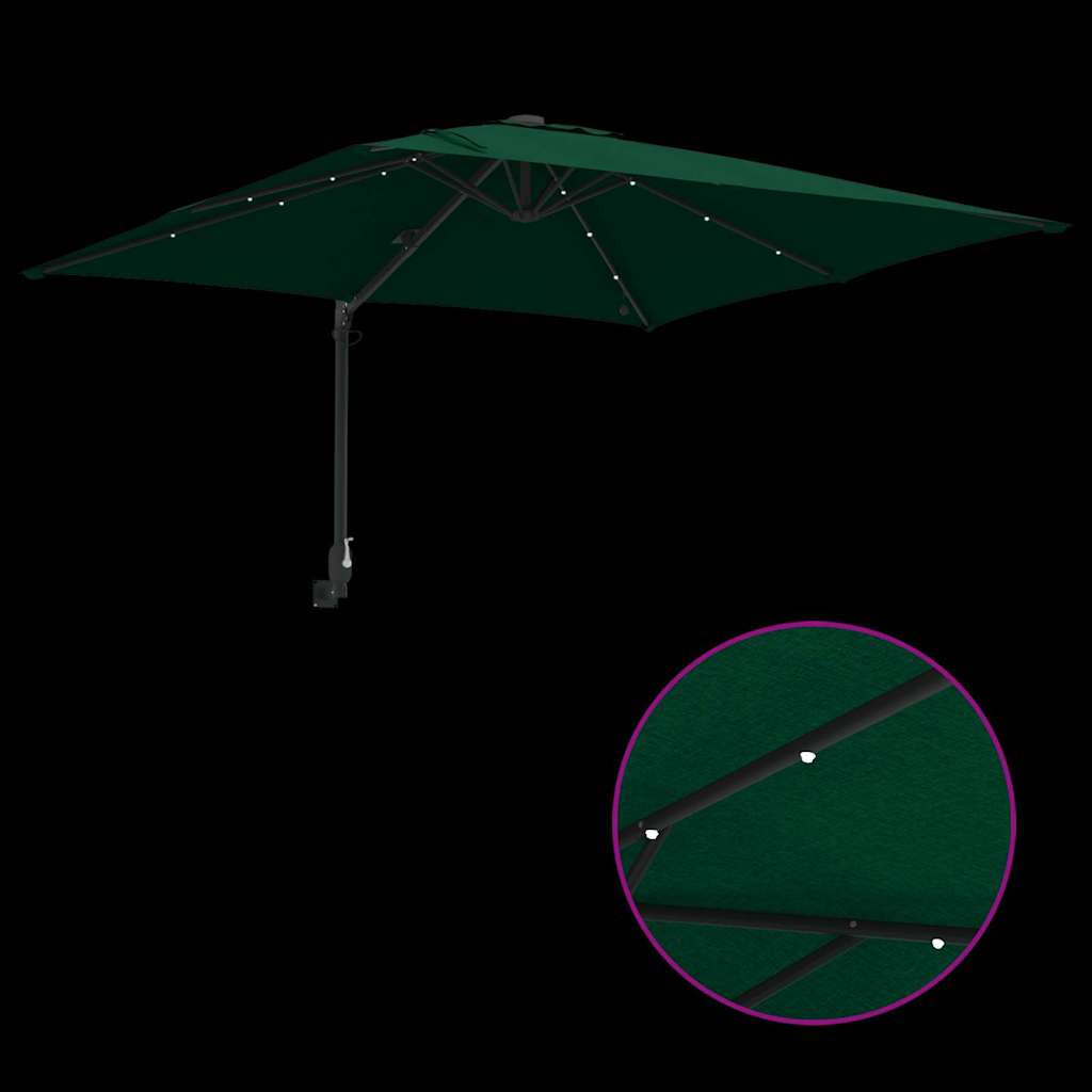 Tuinparasol Groen 248.5 x 247.5 x 160 cm Stof