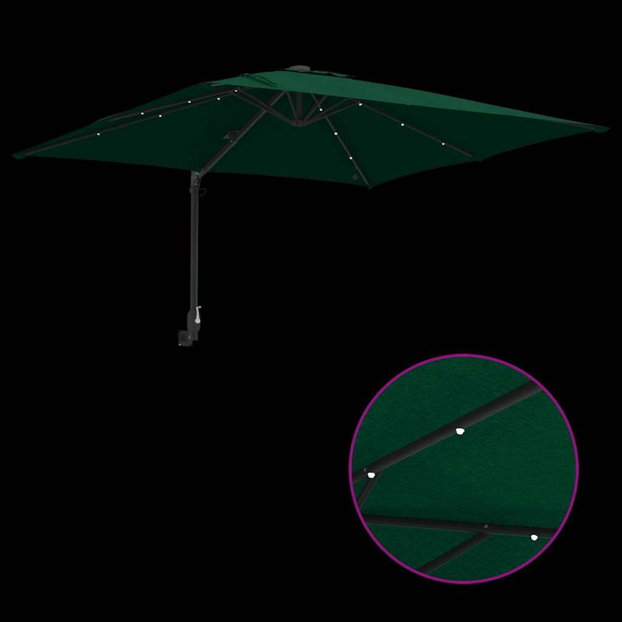 Tuinparasol Groen 248.5 x 247.5 x 160 cm Stof