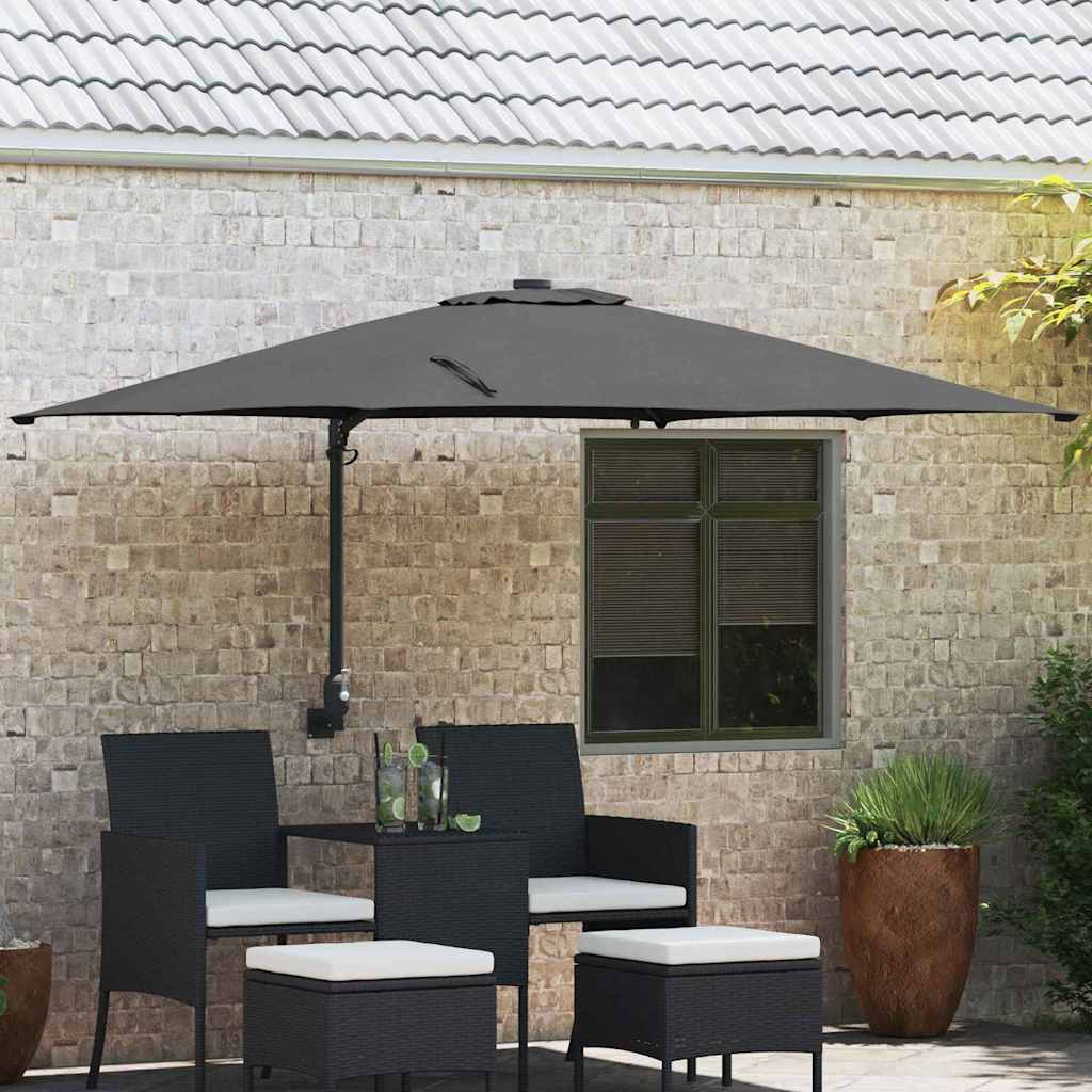 Tuinparasol Antraciet 248.5 x 247.5 x 160 cm Stof