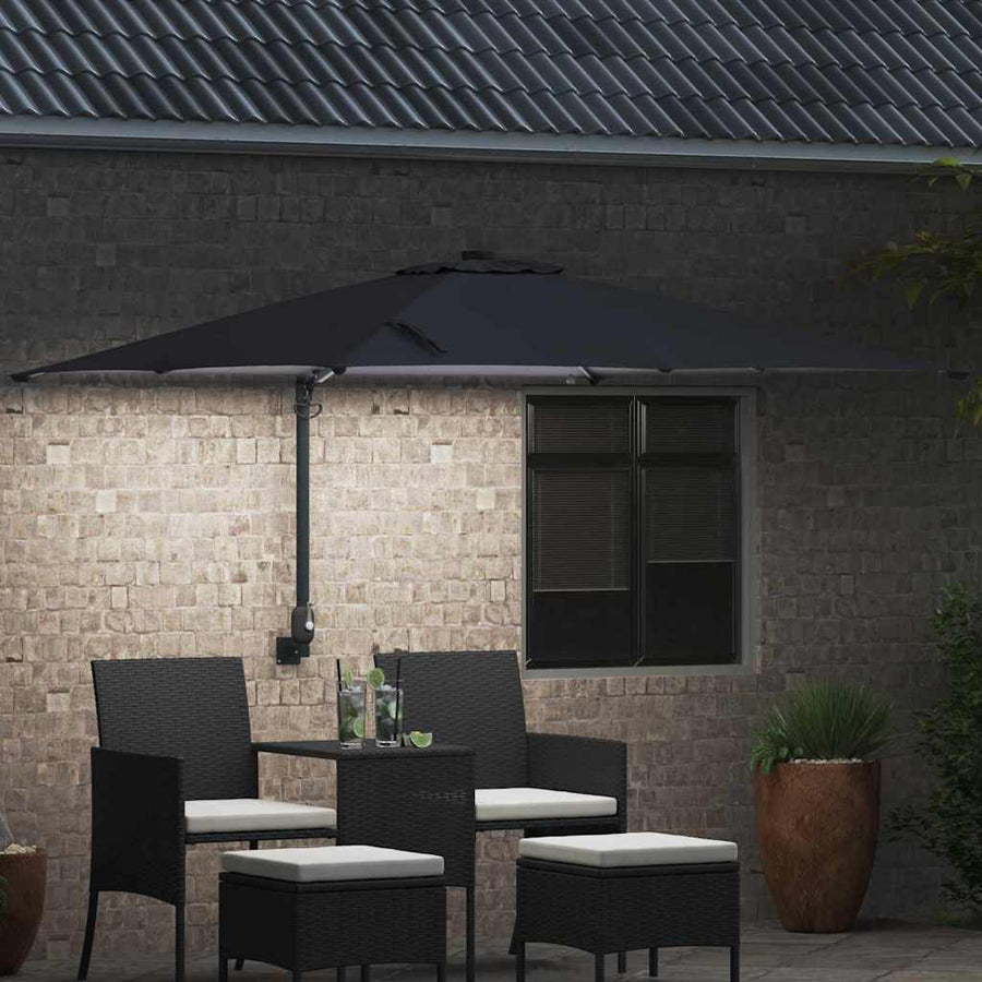 Tuinparasol Antraciet 248.5 x 247.5 x 160 cm Stof