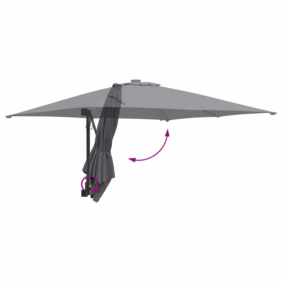 Tuinparasol Antraciet 248.5 x 247.5 x 160 cm Stof