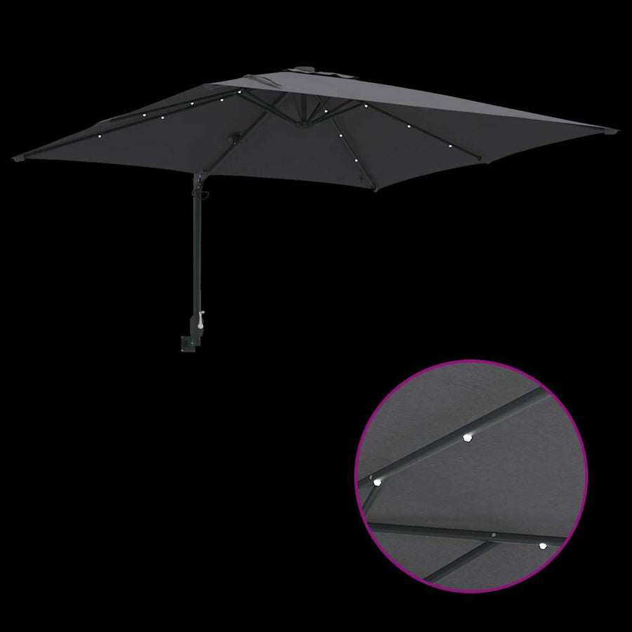Tuinparasol Antraciet 248.5 x 247.5 x 160 cm Stof