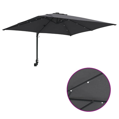 Tuinparasol Antraciet 248.5 x 247.5 x 160 cm Stof