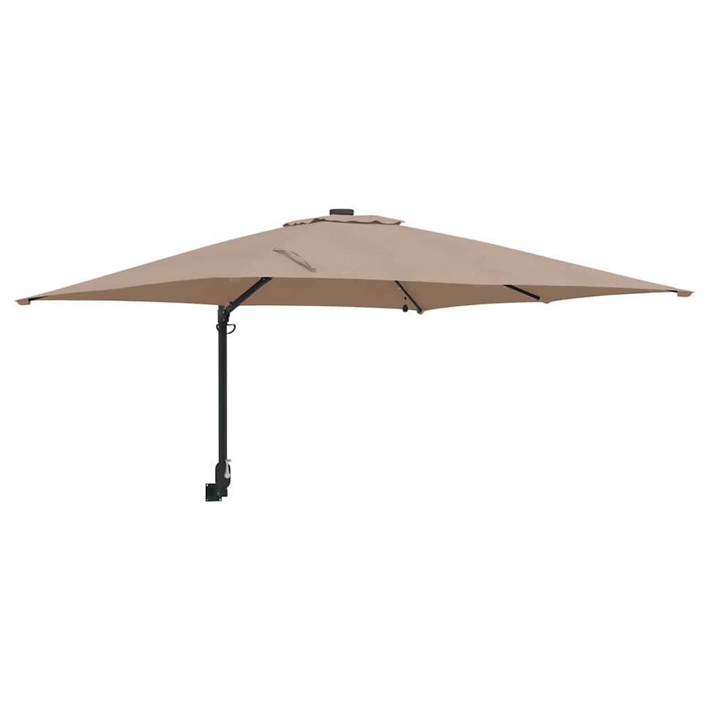 Tuinparasol Taupe 248.5 x 247.5 x 160 cm Stof