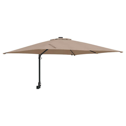 Tuinparasol Taupe 248.5 x 247.5 x 160 cm Stof