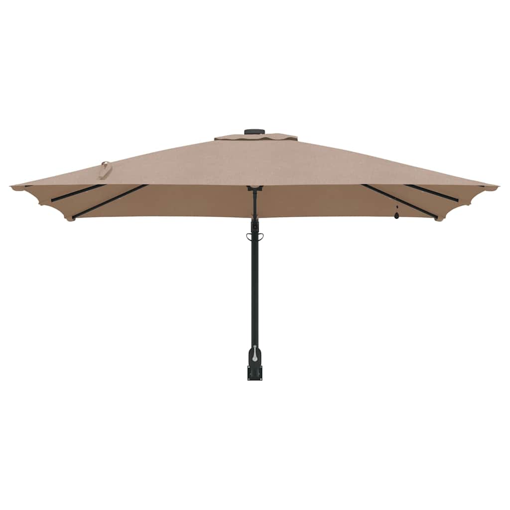 Tuinparasol Taupe 248.5 x 247.5 x 160 cm Stof