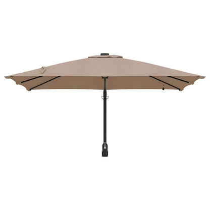 Tuinparasol Taupe 248.5 x 247.5 x 160 cm Stof