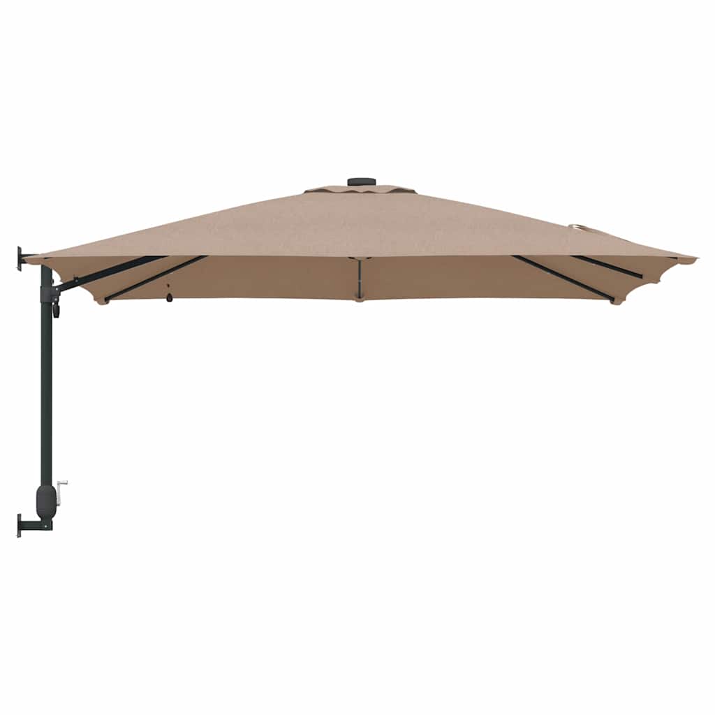 Tuinparasol Taupe 248.5 x 247.5 x 160 cm Stof