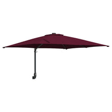 Tuinparasol Bordeauxrood 248.5 x 247.5 x 160 cm Stof