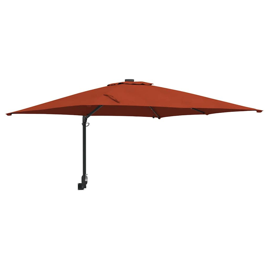 Tuinparasol Terracotta 248.5 x 247.5 x 160 cm Stof