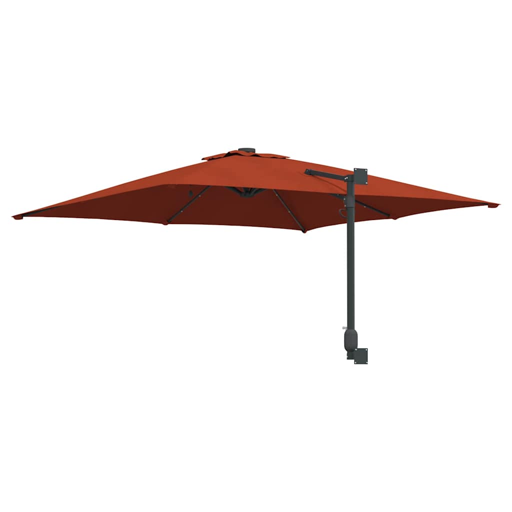 Tuinparasol Terracotta 248.5 x 247.5 x 160 cm Stof